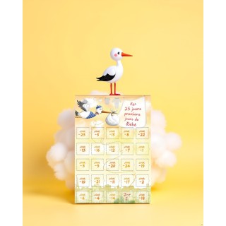 Calendrier des 25 premiers jours de bébé cigogne