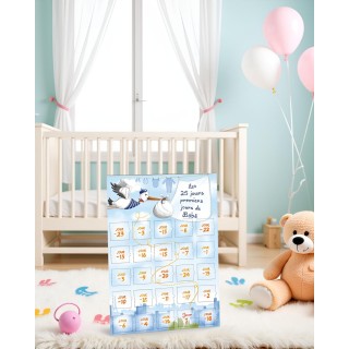 Calendrier des 25 premiers jours de bébé cigogne