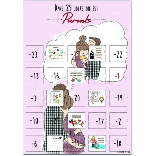 Calendrier devenir Parents 25 jours compte à rebours