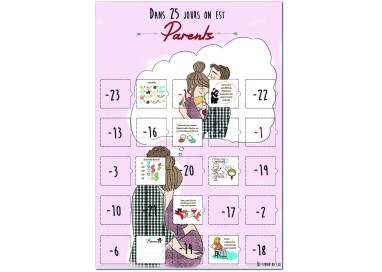 Calendrier devenir Parents 25 jours compte à rebours