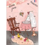 Cadeau avant la naissance Fille compte à rebours calendrier 25 jours fin de Grossesse