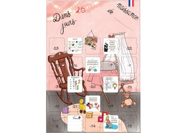Cadeau avant la naissance Fille compte à rebours calendrier 25 jour...