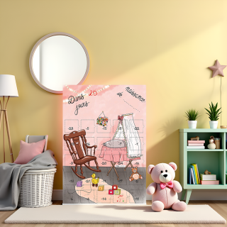 Cadeau avant la naissance Fille compte à rebours calendrier 25 jour...