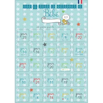 Calendrier de l'avent naissance Garçon ou Fille