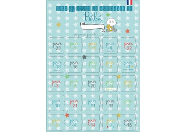 Calendrier de l'avent naissance Garçon ou Fille
