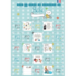 Calendrier de l'avent naissance Garçon ou Fille
