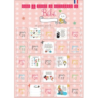 Calendrier de l'avent naissance Garçon ou Fille
