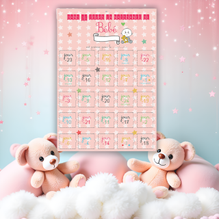 Calendrier de l'avent naissance Garçon ou Fille