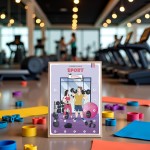 Calendrier de l'avent couple 25 exercices de sport à deux mixte