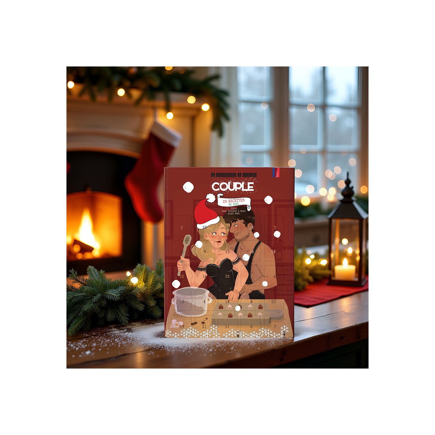 Calendrier de l'avent pour couple - 25 recettes de Noël à partager