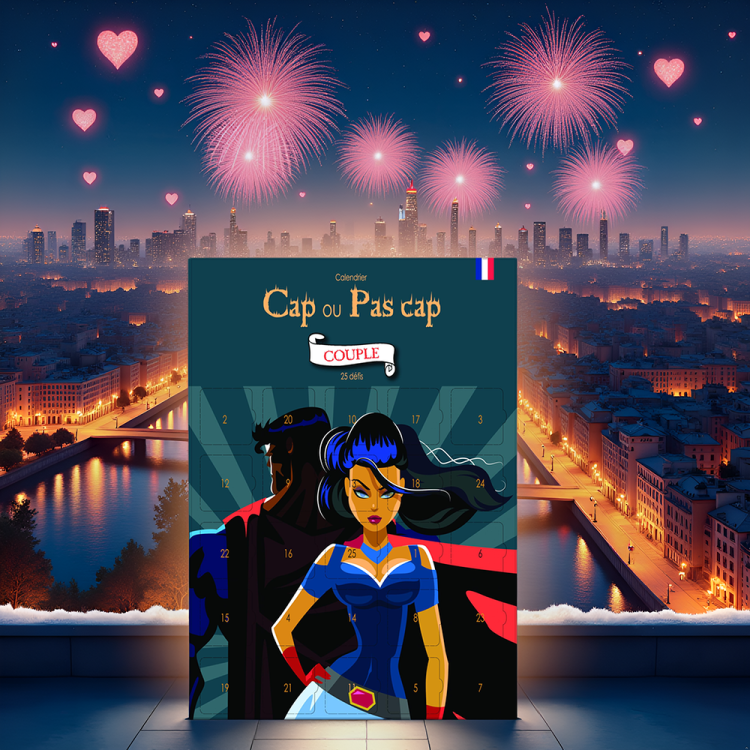 Calendrier Couple Cap ou pas cap | 25 défis Avant ou Après le jour J