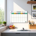 Organisation familiale : Semainier & Emploi du Temps Scolaire A3 mural recto-verso