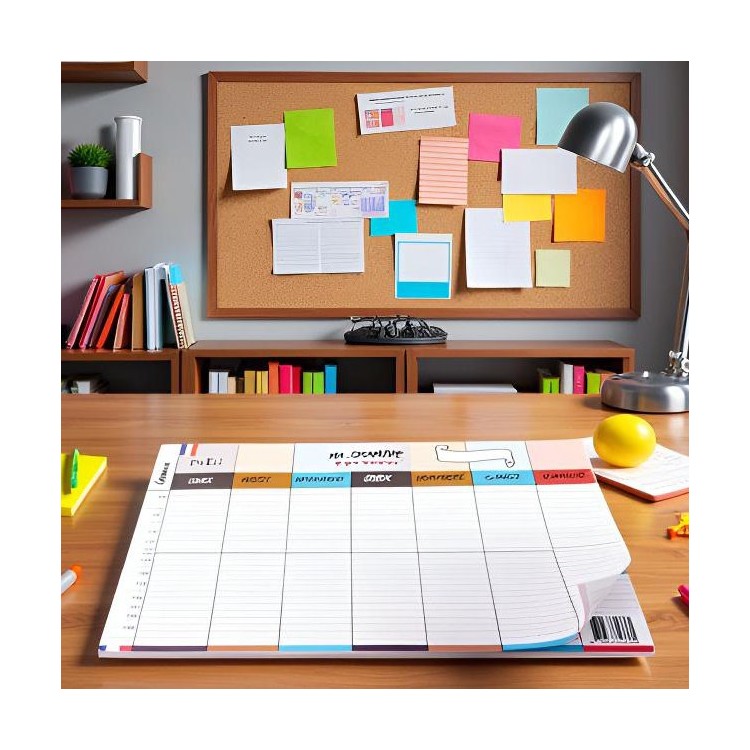 Organisation familiale : Semainier & Emploi du Temps Scolaire A3 mural recto-verso