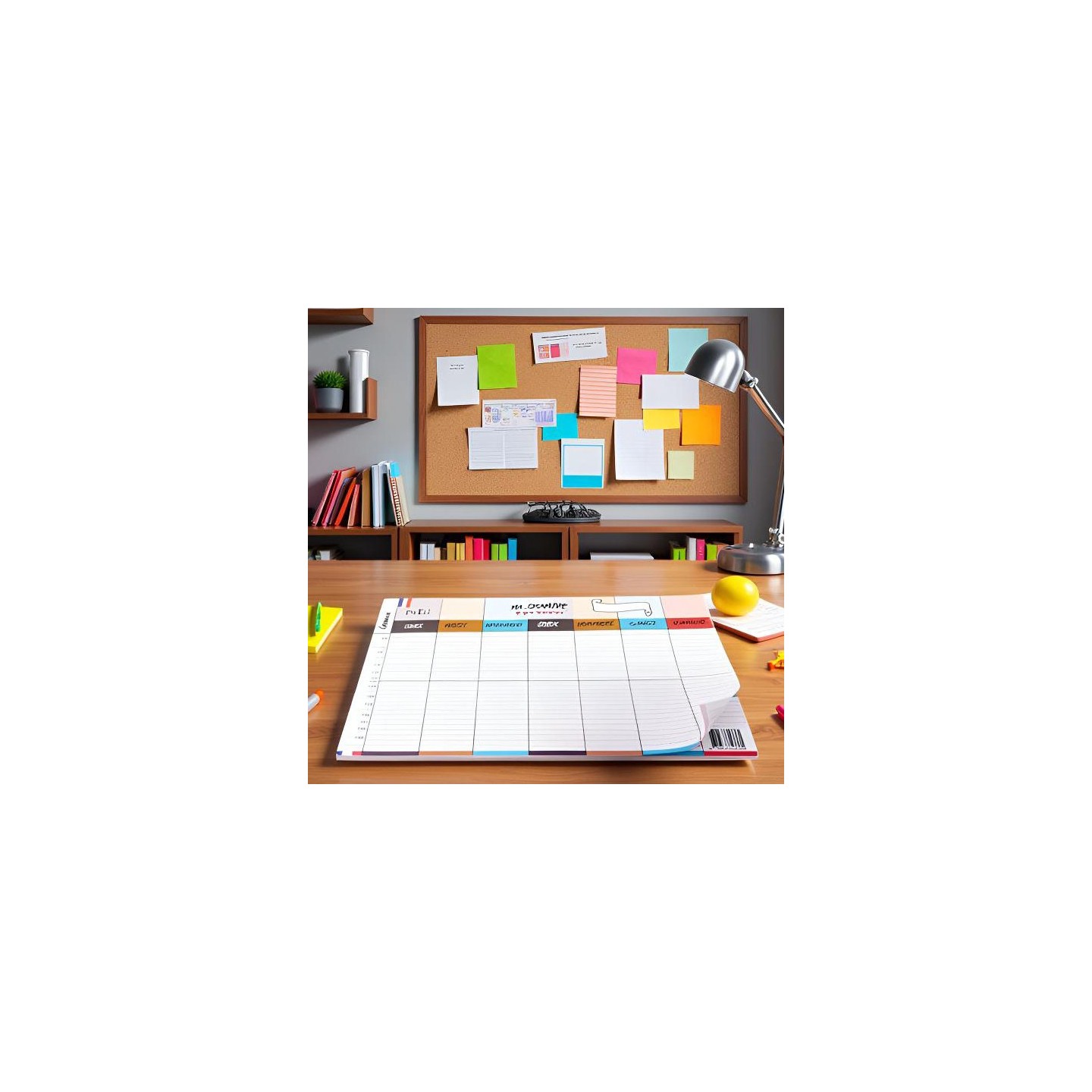 Organisation familiale : Semainier & Emploi du Temps Scolaire A3 mural recto-verso