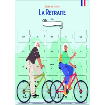 Calendrier de l’Avent Retraite 25 jours – Cadeau original départ en retraite