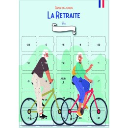 Calendrier de l’Avent Retraite 25 jours – Cadeau original départ en retraite