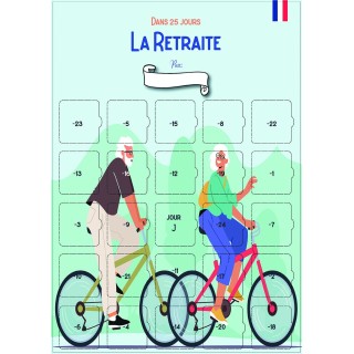 Calendrier de l’Avent Retraite 25 jours – Cadeau original départ en retraite