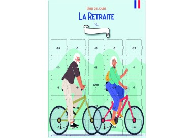 Calendrier de l’Avent Retraite 25 jours – Cadeau original départ en retraite