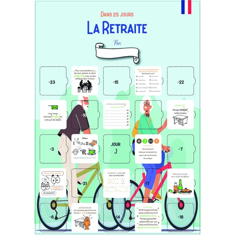 Retraite, 25 jours, détail