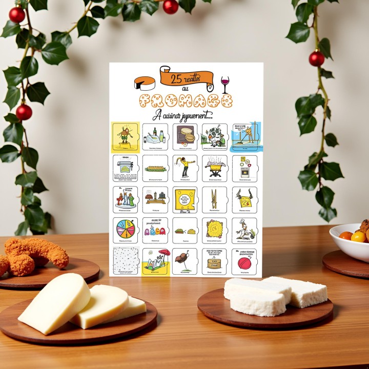 Calendrier de l’Avent Fromage | 25 Recettes Gourmandes & Originales | Idée Cadeau Amateur de Fromage