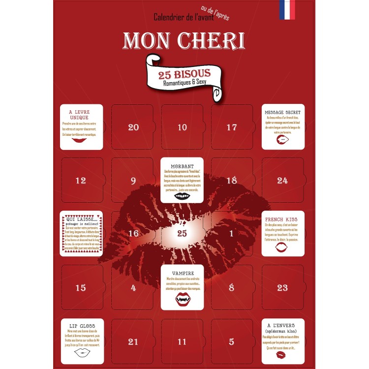 Mon chéri, 25 bisous, détail