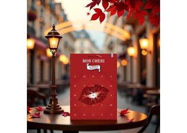 Calendrier de l’Avent ou de l’Après "Mon Chéri" - 25 Bisous Sexy & Romantiques pour Homme - Cadeau Original Couple