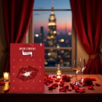 Calendrier de l’Avent ou de l’Après "Mon Chéri" - 25 Bisous Sexy & Romantiques pour Homme - Cadeau Original Couple