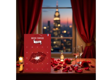 Calendrier de l’Avent ou de l’Après "Mon Chéri" - 25 Bisous Sexy & Romantiques pour Homme - Cadeau Original Couple