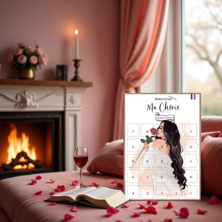 Calendrier "Ma Chérie" — 25 bons d'amour pour femme (A3)