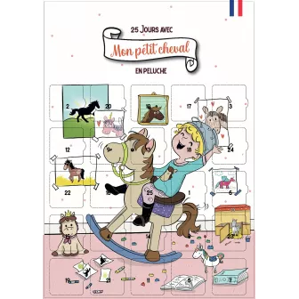 Calendrier enfant Mon petit cheval et moi – Affiche A3 avec chevalet – 25 jeux, astuces et conseils pour chevaux en peluche
