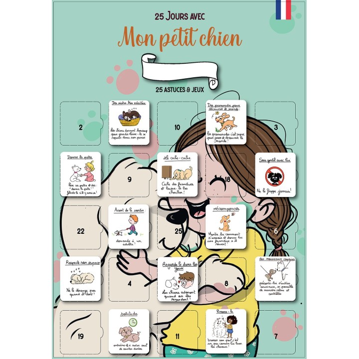 Calendrier "Mon Chien et Moi" – Affiche A3 éducative et ludique