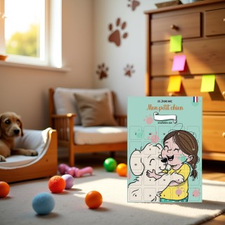 Calendrier "Mon Chien et Moi" – Affiche A3 éducative et ludique