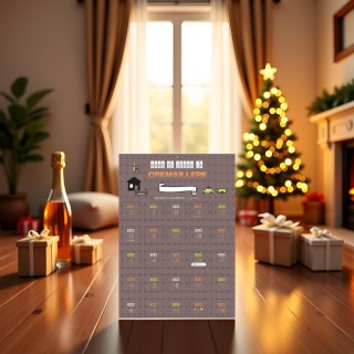 Calendrier 25 jours avant la crémaillère compte à rebours cadeau
