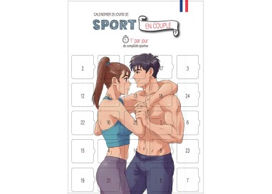 Calendrier Sport en Couple – 25 exercices fitness à deux