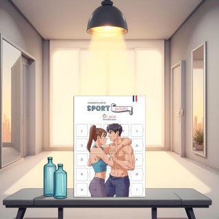Calendrier Sport en Couple – 25 exercices fitness à deux