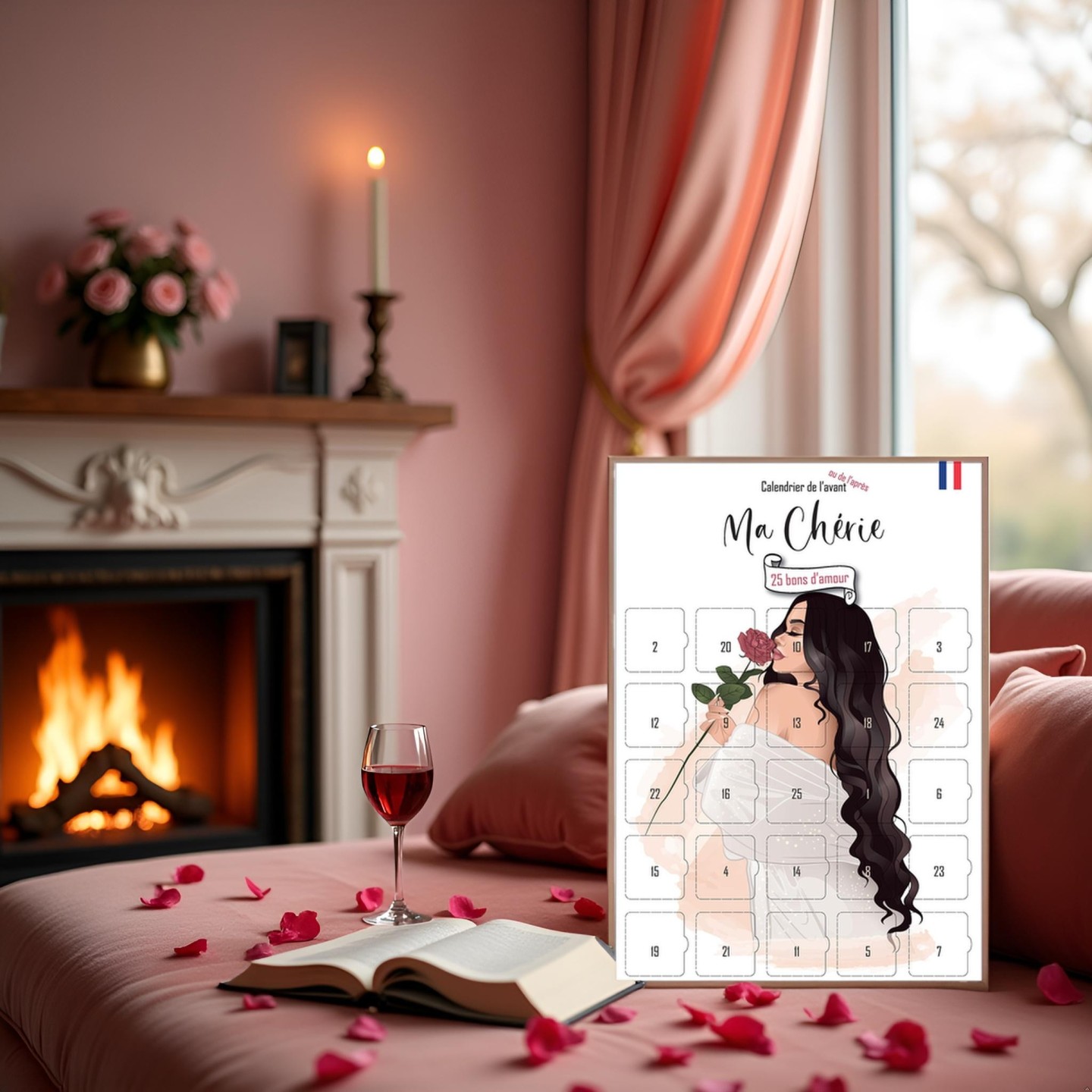Pack Calendriers Couples – Bisous & Bons d’Amour A3