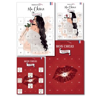 Pack Calendriers Couples – Bisous & Bons d’Amour A3
