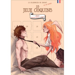 Pack 2 Calendriers Coquins Couple – 25 Jours Kamasutra + 25 Jeux Sexy – Format A3