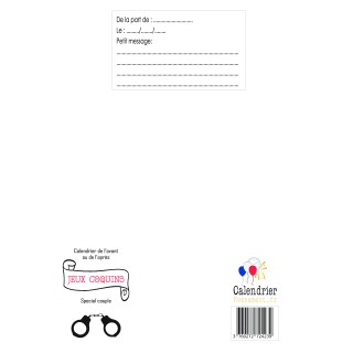 Pack 2 Calendriers Coquins Couple – 25 Jours Kamasutra + 25 Jeux Sexy – Format A3