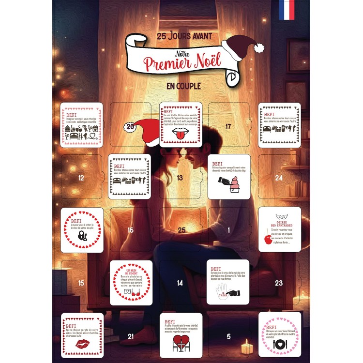 Couple adulte, jeux et défis, détail