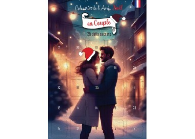 Calendrier Après Noël "25 Défis Secrets" – Idée Cadeau Couple Originale – Jeux Romantiques & Sexy A3