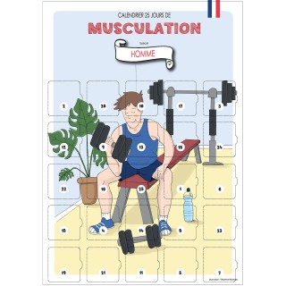 Calendrier de l’Avent Homme - 25 Exercices de Musculation