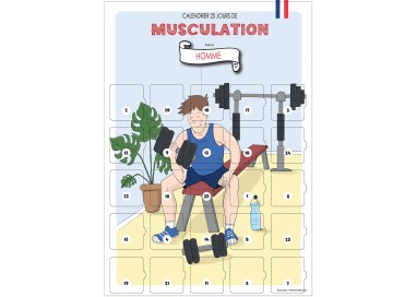 Calendrier de l’Avent Homme - 25 Exercices de Musculation