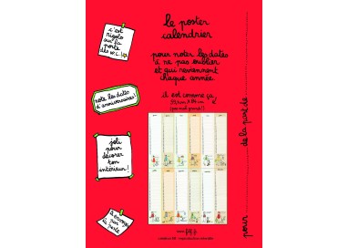 Calendrier Anniversaires Poster Calendrier Perpetuel Filf