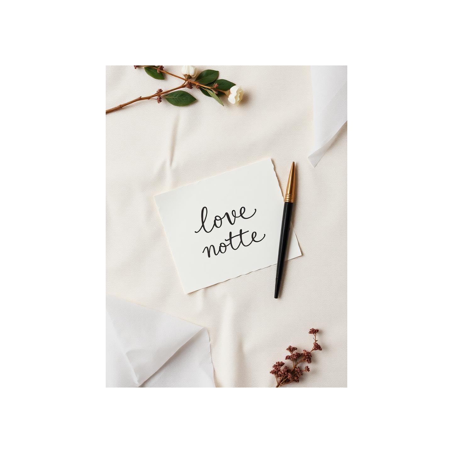 Mot manuscrit personnalisé calligraphié à la main
