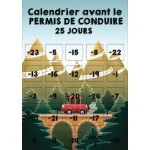Calendrier avant le permis de conduire voiture 25 jours cadeau