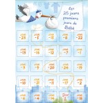 Calendrier des 25 premiers jours de bébé cigogne