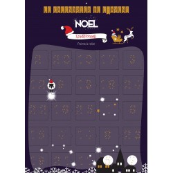 Calendrier de l'avent Noel Traditionnel points à relier - 25 vignettes traditions de Noel
