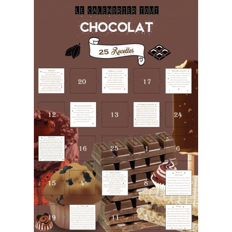 Calendrier de l'avent Chocolat 25 recettes au chocolat