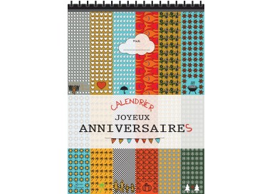 Calendrier Anniversaires Perpetuel Cadeau Anniversaire Bloc 14 Pa